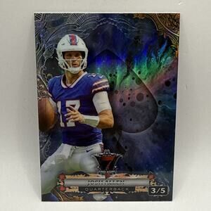 2024 American Metallix SP /5 Josh Allen Blue Color Match NFL Buffalo Bills Qb